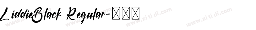 LiddieBlack Regular字体转换